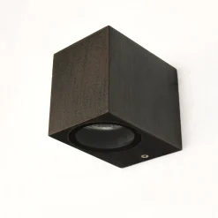 AALBORG Wandleuchte Down Außenbereich Braun Antik