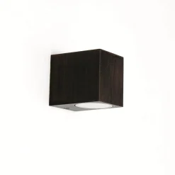 AALBORG Wandleuchte Down Außenbereich Braun Antik