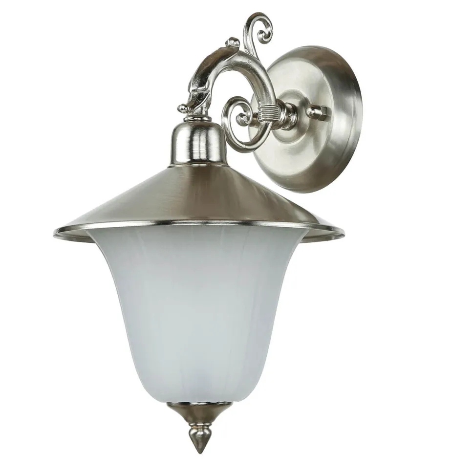 Antike Lampe außen Messing Glas Rustikal ANDROS