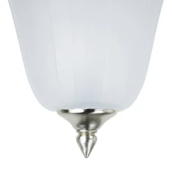 Antike Lampe außen Messing Glas Rustikal ANDROS