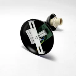 ATHEN Wandlampe Landhaus Schwarz Alabaster Glas