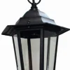 Außen Hängelampe Schwarz Laterne E27 IP44 Aluminium