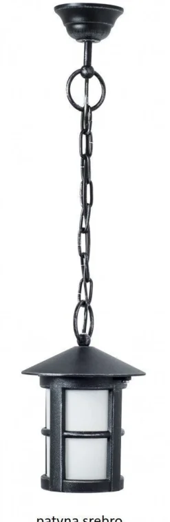 Außen Hängelampe Schwarz rund IP43 Rustikal Garten