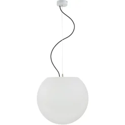 Außen Hängeleuchte Weiß rund Ø45cm