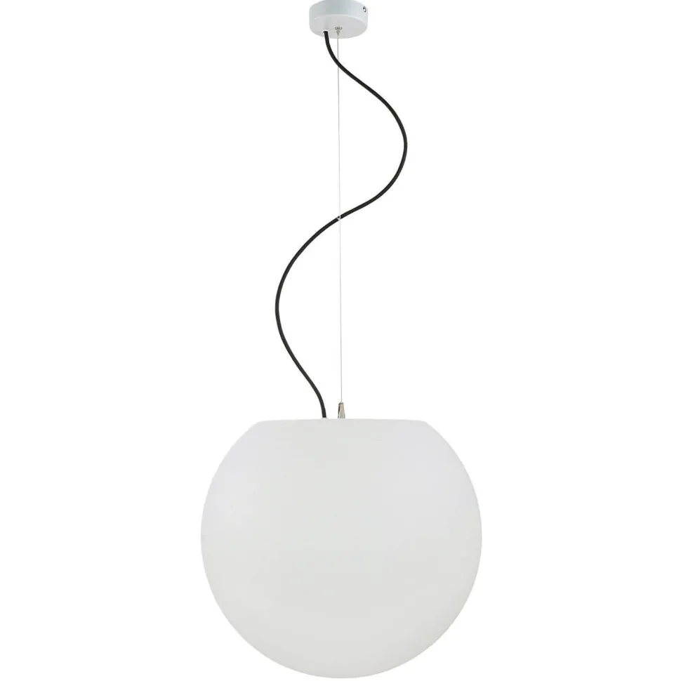 Außen Hängeleuchte Weiß rund Ø45cm