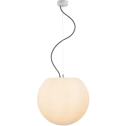 Außen Hängeleuchte Weiß rund Ø45cm