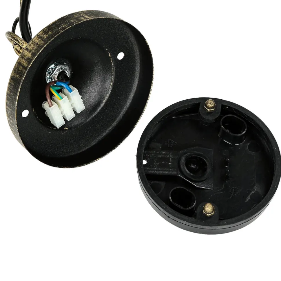 Außen Pendelleuchte Gold Antik SALZBURG Tiffany Stil