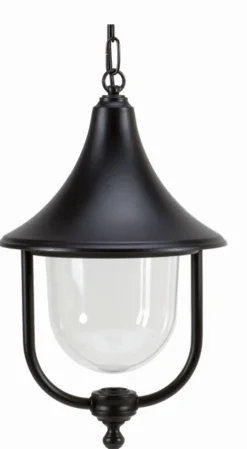 Außen Pendelleuchte Schwarz IP43 Rustikal Aluminium E27