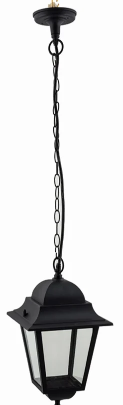 Außen Pendelleuchte Schwarz E27 Rustikal Outdoor
