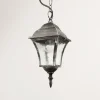 Außen Pendelleuchte Silber Antik regenfest TOSCANA