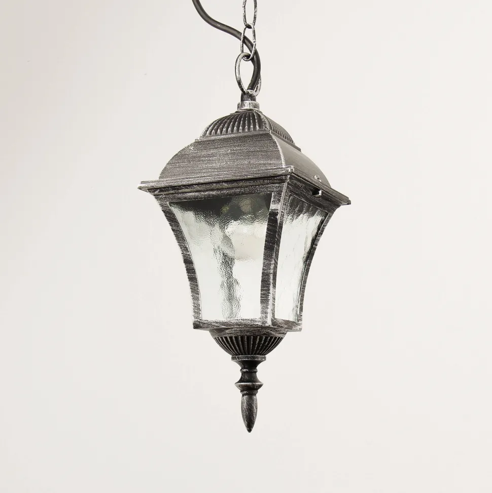 Außen Pendelleuchte Silber Antik regenfest TOSCANA