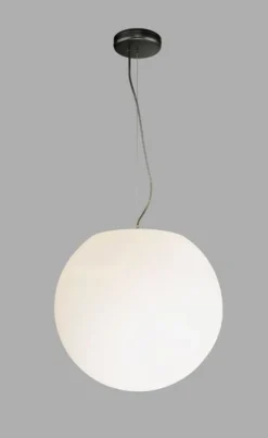 Außen Pendelleuchte Weiß Kugel Ø30cm