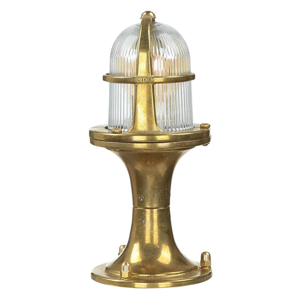 Außen Standleuchte Messing H:25cm Garten Weg