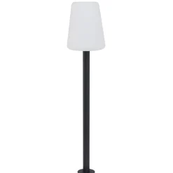 Außen Stehlampe Grau Weiß