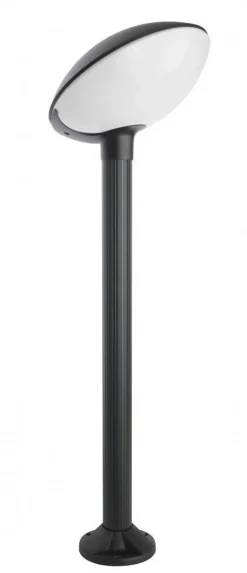 Außen Stehlampe TREEBEEK Schwarz Weiß 124cm