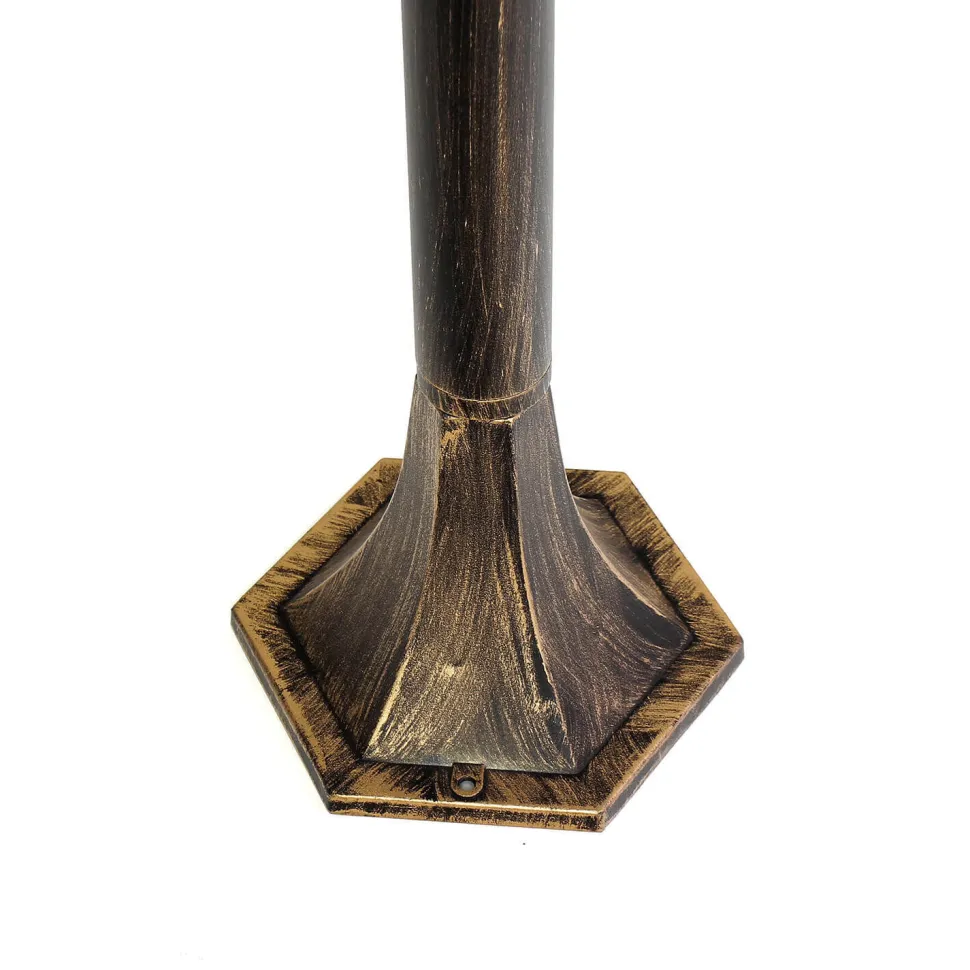 Außen Stehleuchte Schwarz Kupfer wetterfest 1,13m BRISTOL II