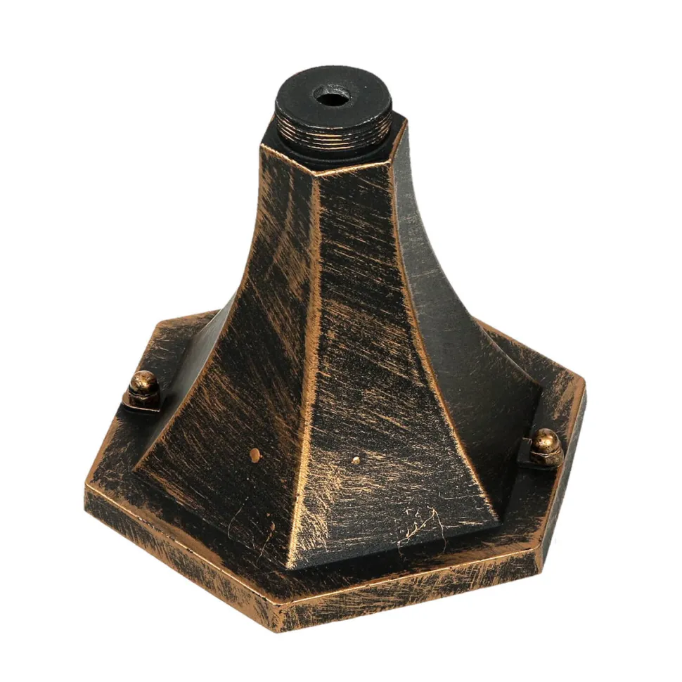 Außen Stehleuchte Schwarz Kupfer wetterfest 1,13m BRISTOL II