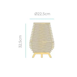 Außen Tischlampe Akku IP54 LED Fernbedienung Dimmer