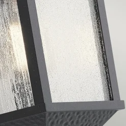 Außen Wandlampe Schwarz Aluminium IP44 Rustikal