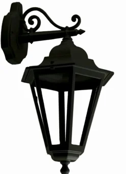 Außen Wandlampe Schwarz Rustikal IP44 E27 MINERVA