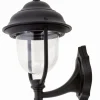 Außen Wandlampe WALJAN Aluminium IP44 Rustikal Schwarz