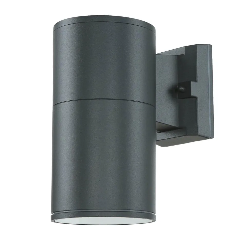 Außen Wandleuchte Anthrazit IP44 E27 Ø11cm H:21cm