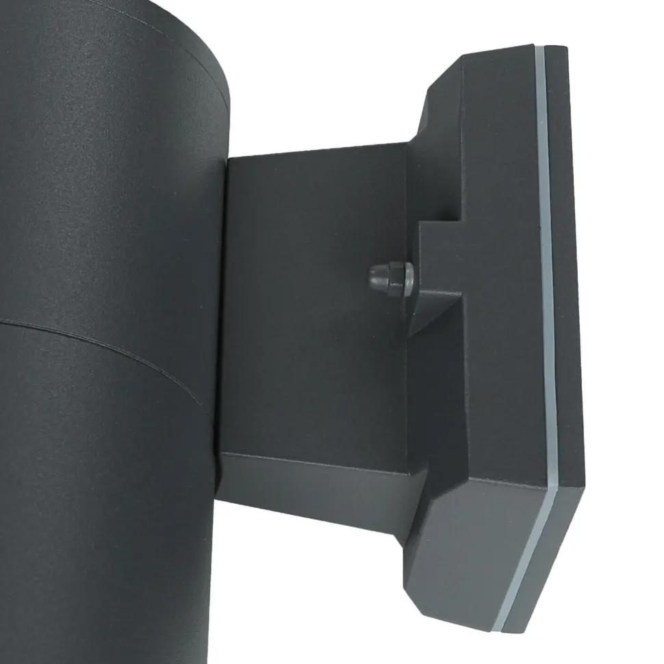 Außen Wandleuchte Anthrazit IP44 E27 Ø11cm H:21cm