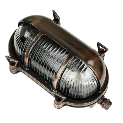 Außen Wandleuchte Messing massiv Glas IP64 E27 Weiß