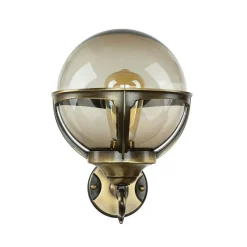 Außen Wandleuchte Messing Vintage IP43 Haus Hof