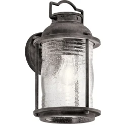 Außen Wandleuchte Stahl Glas IP44 Vintage dekorativ