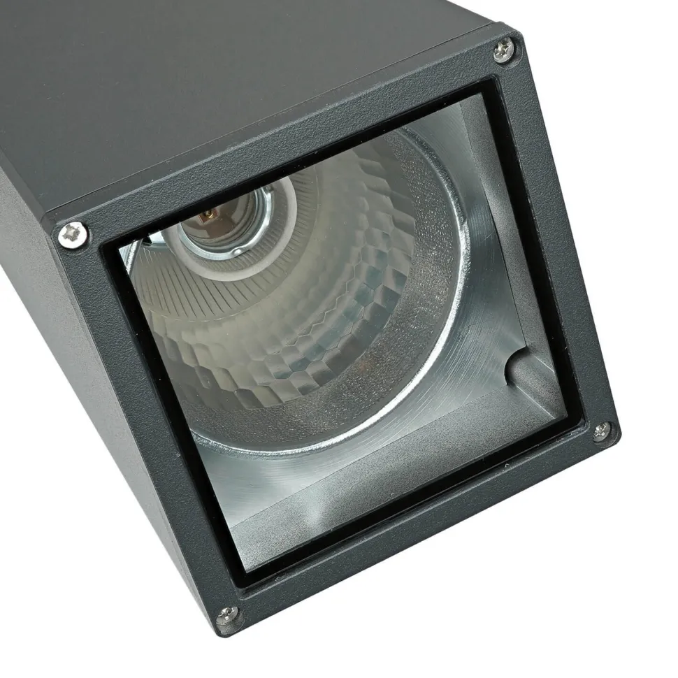 Außenlampe Anthrazit Up Down IP54 eckig 30cm