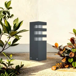 Außenlampe BERINGEN IP54 E27 klein 25 cm Anthrazit