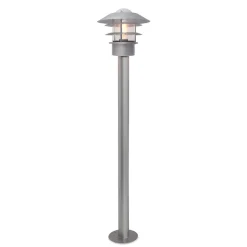 Außenlampe Edelstahl Glas 100 cm Skandinavisch IP44 E27