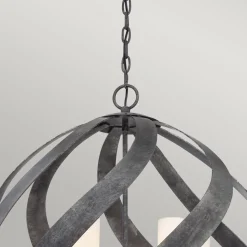 Außenlampe hängend Ø 66 cm groß höhenverstellbar IP44 E14