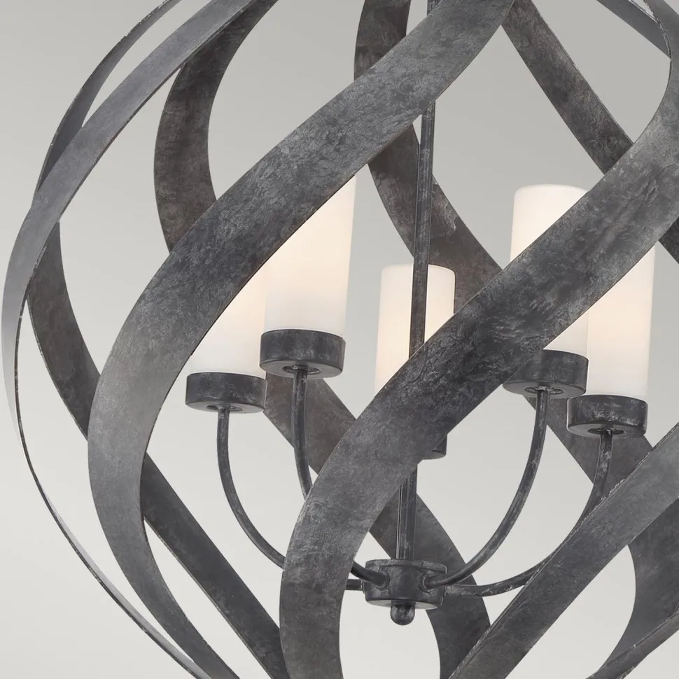 Außenlampe hängend Ø 66 cm groß höhenverstellbar IP44 E14