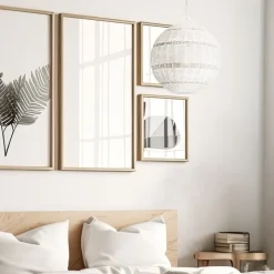 Außenlampe hängend Korbschirm E27 IP44 Ø 40,5 cm Weiß Antik