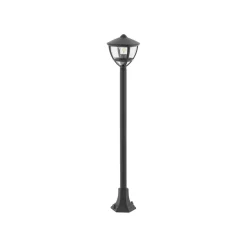 Außenlampe IP44 100 cm Schwarz Aluminium Modern E27
