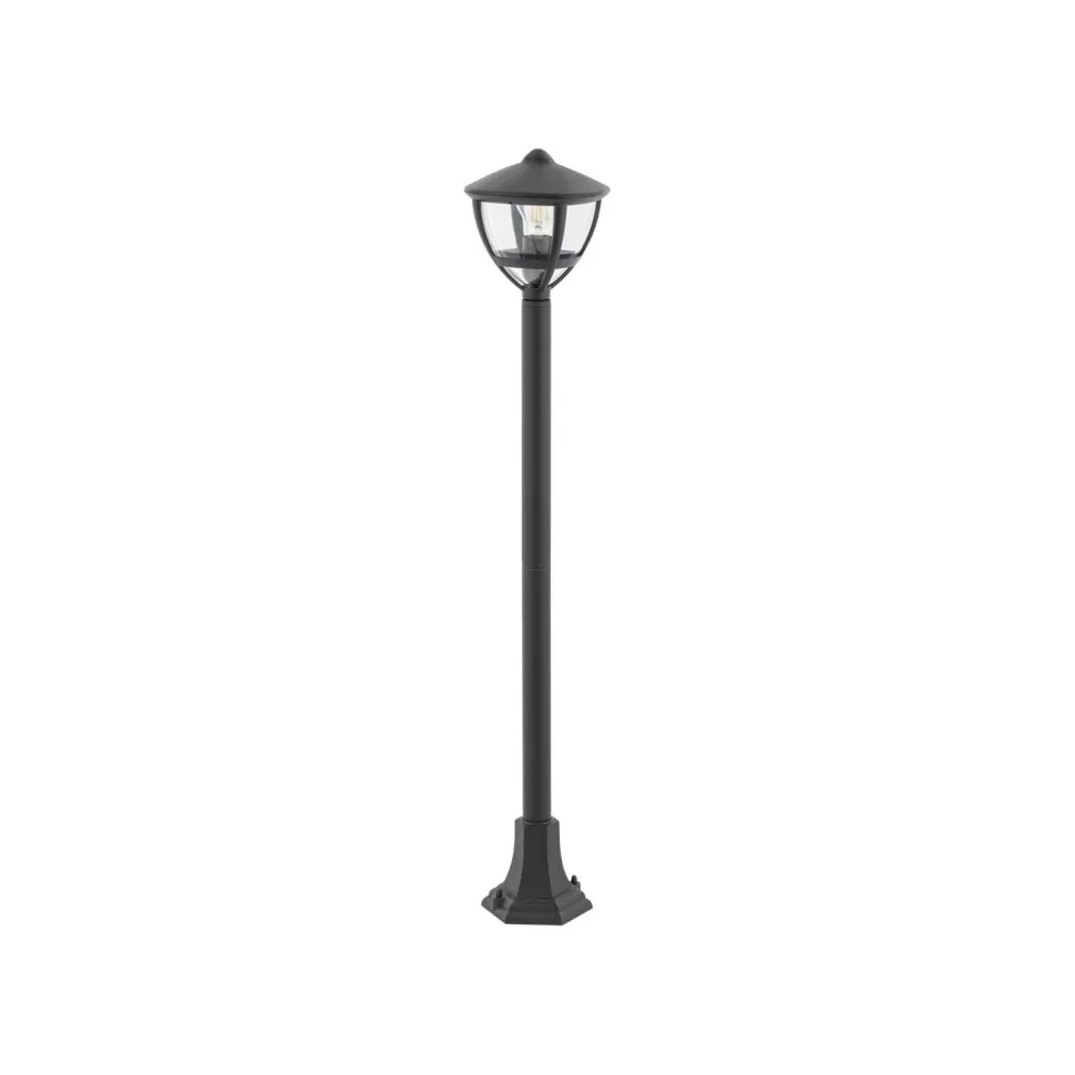 Außenlampe IP44 100 cm Schwarz Aluminium Modern E27