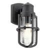 Außenlampe IP44 Schwarz E27 Maritim Wand LERA