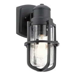 Außenlampe IP44 Schwarz E27 Maritim Wand LERA