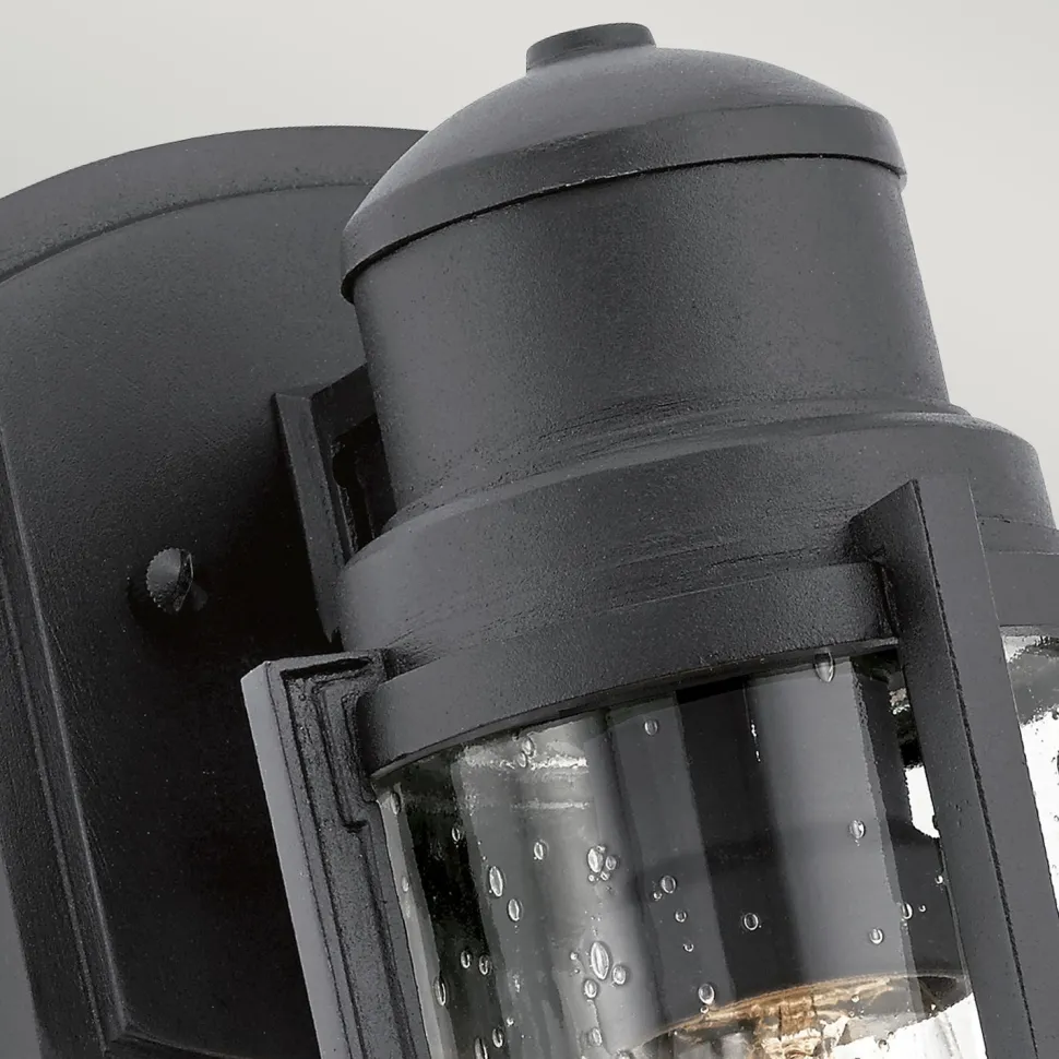 Außenlampe IP44 Schwarz E27 Maritim Wand LERA