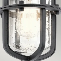 Außenlampe IP44 Schwarz E27 Maritim Wand LERA