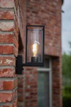 Außenlampe mit Bewegungsmelder Anthrazit IP44 ELLAYINA