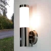 Außenlampe mit Bewegungssensor Edelstahl IP44
