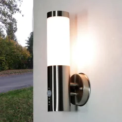 Außenlampe mit Bewegungssensor Edelstahl IP44