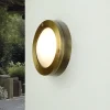 Außenlampe Rund Messing Wand Haus Terrasse
