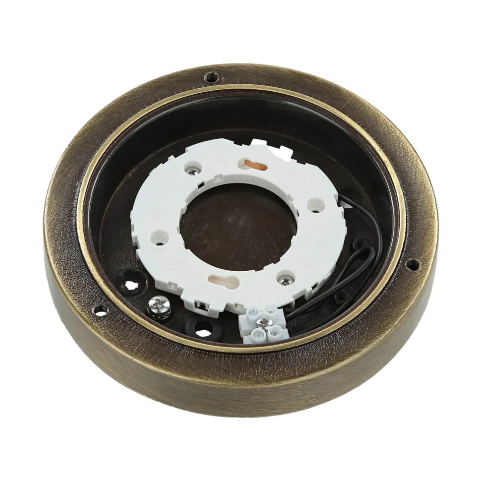 Außenlampe Rund Messing Wand Haus Terrasse