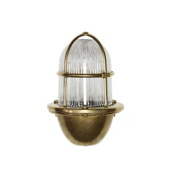 Außenlampe SANTORIN echtes Messing Gitter Schirm