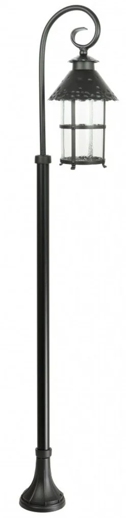 Außenlampe Schwarz 166 cm Glas Metall Rustikal elegant