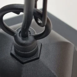 Außenlampe Schwarz IP44 E27 Glas Aluminium Rustikal